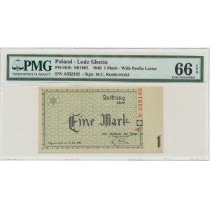 1 mark 1940 A series - 6 digit series - PMG 64 EPQ