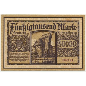 Danzig, 50.000 mark 1923 - PMG 64