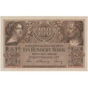 Kowno, 100 mark 1918 - PMG 55