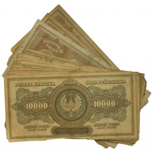 Zestaw, 10.000 - 50.000 marek 1923 (63 szt.)