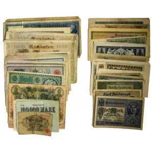 Niemcy, mix banknotów (ok. 80 szt.)