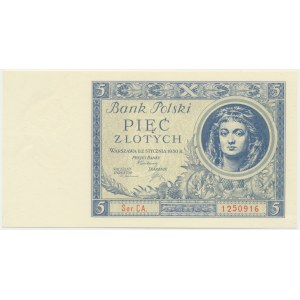 5 złotych 1930 - Ser. CA. -