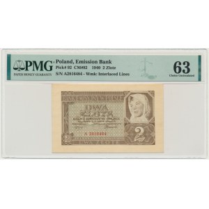 2 złote 1940 - A - PMG 63 EPQ