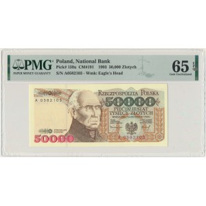 50.000 złotych 1993 - A - PMG 65 EPQ