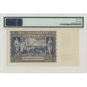 20 złotych 1940 - N - London Counterfeit - PMG 63