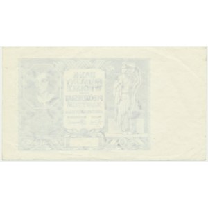 50 złotych 1940 - czarnodruk na papierze PWPW