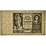 50 złotych 1940 - czarnodruk na papierze PWPW