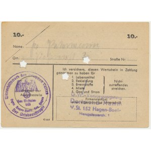 Pomoc Zimowa Ludności Niemieckiej, 10 marek 1944 - D -