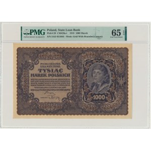 1.000 marek 1919 - III Serja AD - PMG 65 EPQ