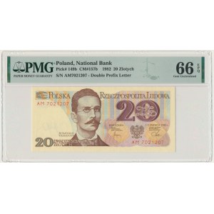 20 złotych 1982 - AM - PMG 66 EPQ