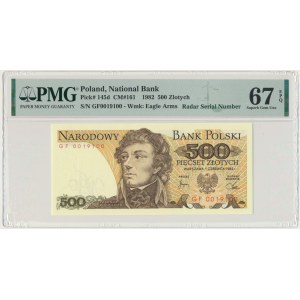 500 złotych 1982 - GF - PMG 67 EPQ