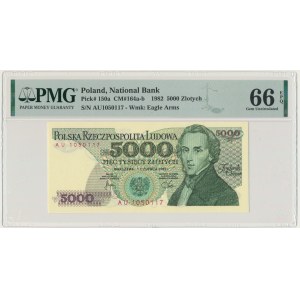 5.000 złotych 1982 - AU - PMG 66 EPQ