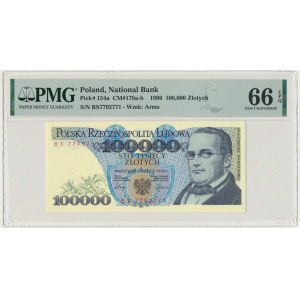 100.000 złotych 1990 - BS - PMG 66 EPQ