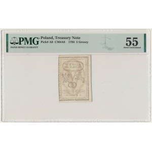 5 groszy 1794 - PMG 55