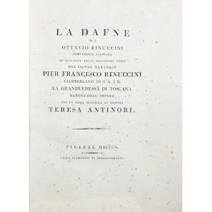Rinuccini Ottavio - La Dafne di...