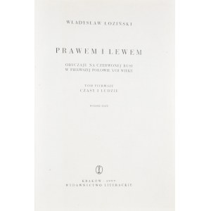 Łoziński Władysław - Prawem i lewem