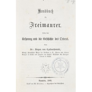 Biegoń von Czudnochowski Otto - Handbuch für Freimaurer.
