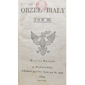 Orzeł Biały, T. III, 1820 r.