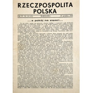 Rzeczpospolita Polska, 25 XII 1944 r.