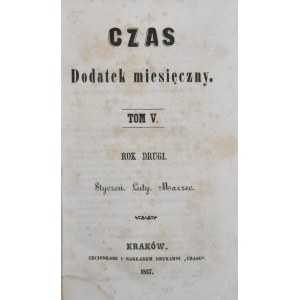 Czas, R. II, T. V, 1858
