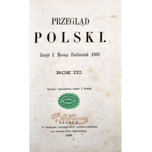 Przegląd Polski, R. III, X-XII, 1868 r.