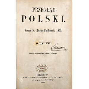 Przegląd Polski, R. IV, X-XII, 1869 r.