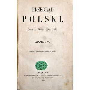 Przegląd Polski, R. IV, VII-IX, 1869 r.
