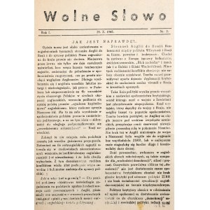 Wolne Słowo, R. I, nr 3.