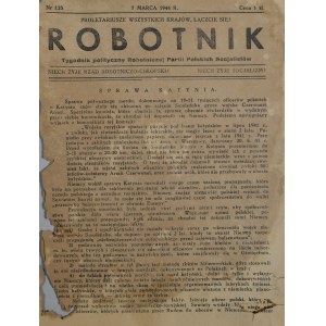 Robotnik, nr 135, 7 III 1944 r.