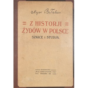 Bałaban Majer - Z historji Żydów w Polsce.