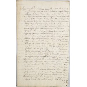 Kontrakt o arendę karczmy, Żółkiew 1783 r.