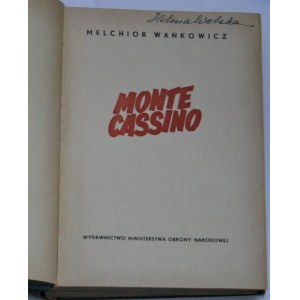 Wańkowicz Melchior - Monte Cassino.