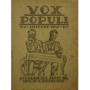 Vox Populi nr 1, listopad 1937