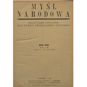 Myśl Narodowa, 1928, T. I, nr 1-28