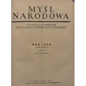 Myśl Narodowa, 1938, T. I-II, nr 1-55