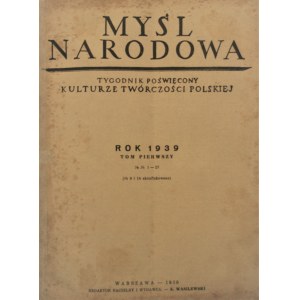 Myśl Narodowa, 1939, T. I, nr 1-27