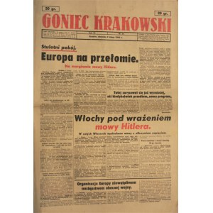 Goniec Krakowski 2 II 1941 r. - Wysiedlenie Żydów z Krakowa