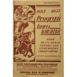 Program Święta Kawalerii 6 X 1933 r., Kraków