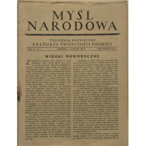 Myśl Narodowa, 1926, T. I, nr 1-27