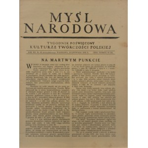 Myśl Narodowa, 1932, T. II, nr 50