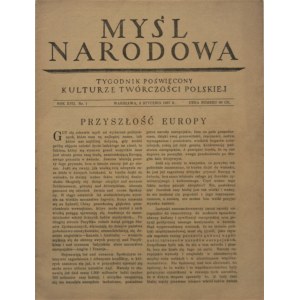 Myśl Narodowa, 1937