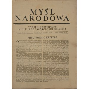 Myśl Narodowa, 1931