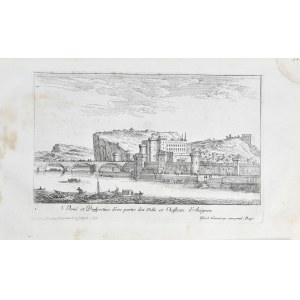 Israel Silvestre - Veue et Perspective d`une partie des Ville et Chasteau d `Avignon.