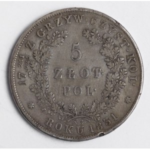 Powstanie Listopadowe 1830-1831. 5 złotych 1831