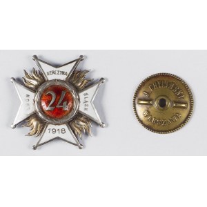 Odznaka 24 Pułk Piechoty - Łuck