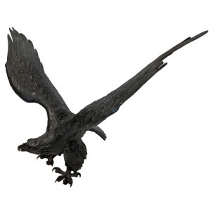 Rzeźba orła z brązu