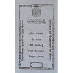 Bécs 1806. Udvari leirat a Bécsi városi bankócédulák 5G-es névértékének kibocsátásáról, a bankjegy leírásával...