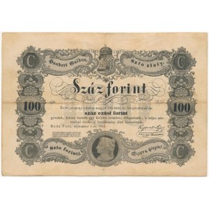 1848. 100Ft Kossuth bankó T:III fo. / Hungary 1848. 100Ft Kossuth banknote C...