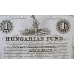 1852. 1$ B Kossuth bankó piros kézi sorszámozással, nyomdai papírránccal (3x) sorszámkövetők 23343-23345 T:I,I- ...