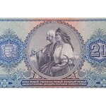 1941. 20P 8db-os, előlapon csak fázisnyomat, vágatlan MINTA ÍV, bélyegzett 1941. III. 12. dátummal...